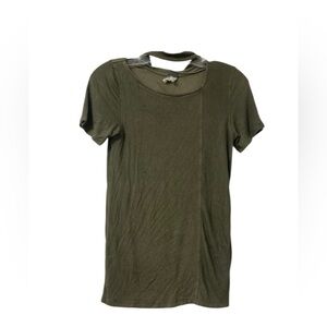 We The Free Green Short Sleeve Tee Size Medium 90s boho